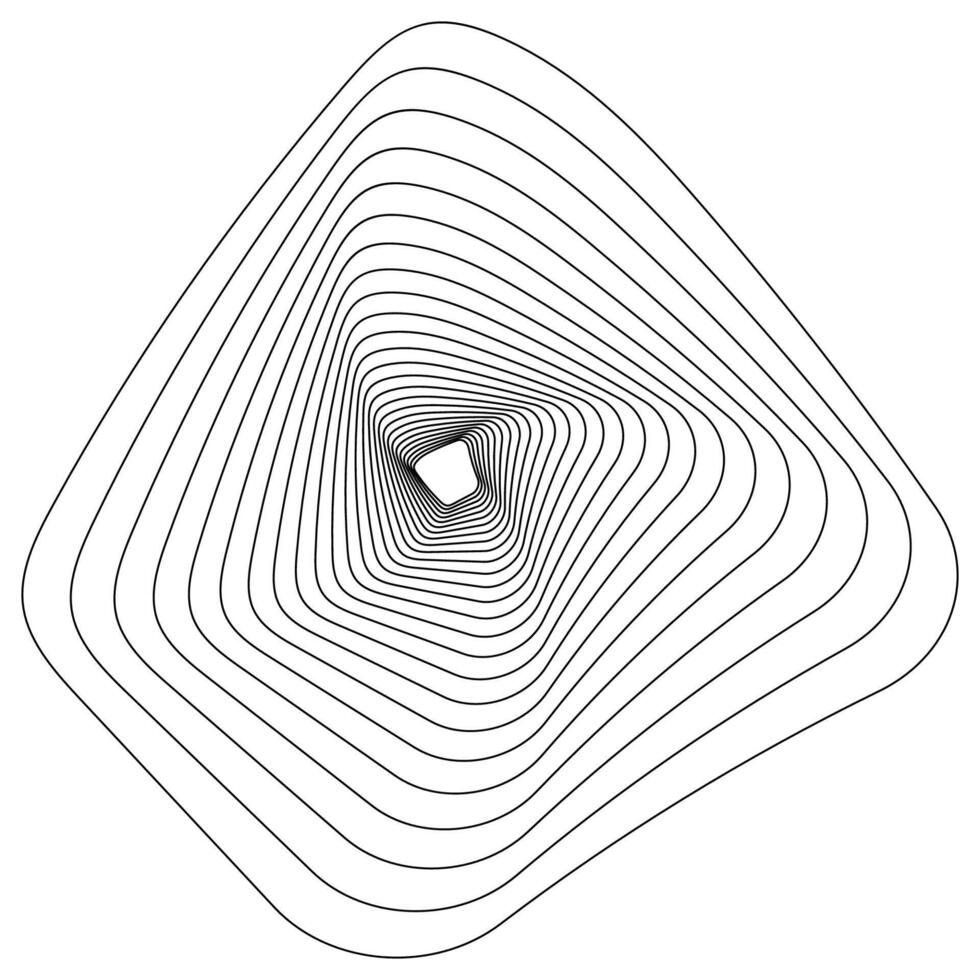 Abstract Contour Line Illustration vector