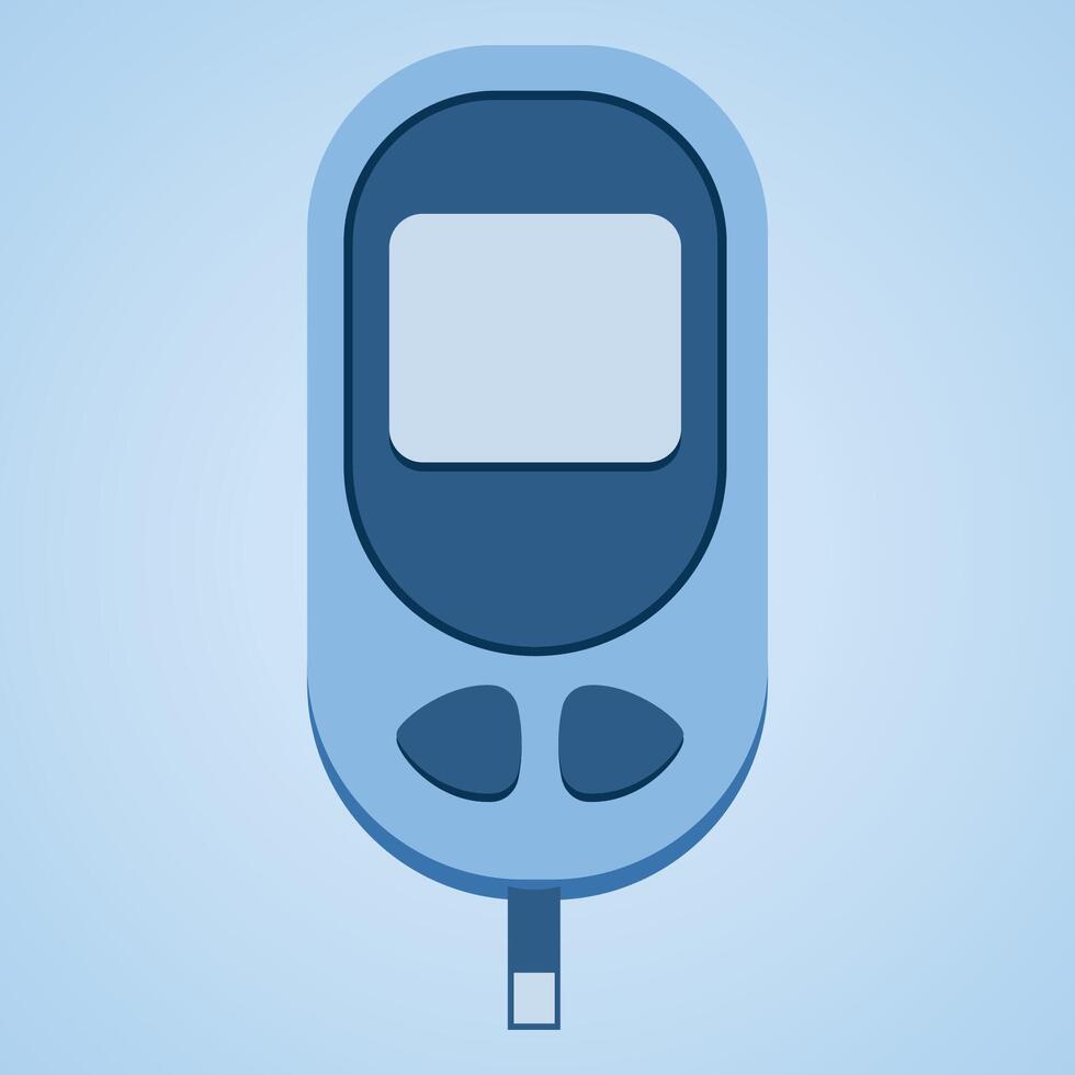 Illustration of Glucometer for Medical Equipment vector