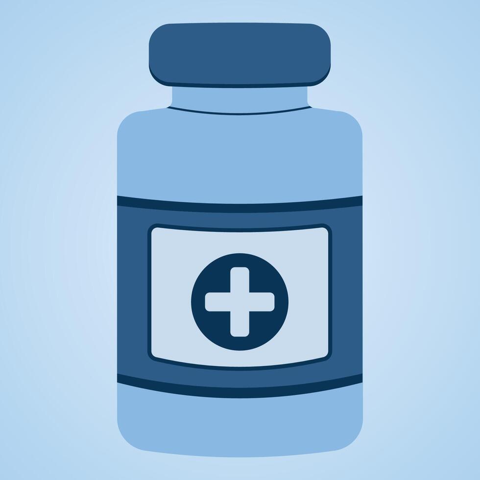 Illustration of Medicine Bottle for Medical Equipment vector
