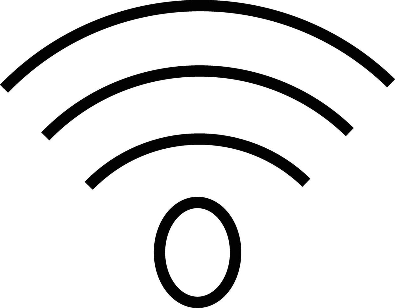 a wifi symbol on a white background vector