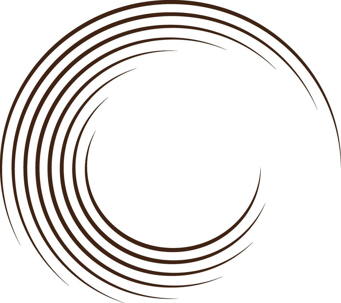 a circular logo with a swirl in the middle vector