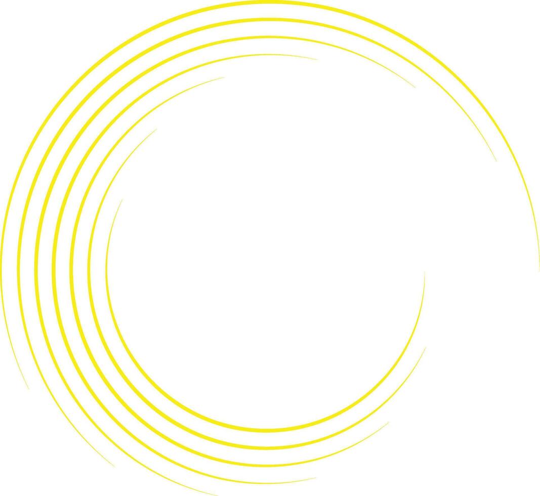 a yellow circle with a white background vector