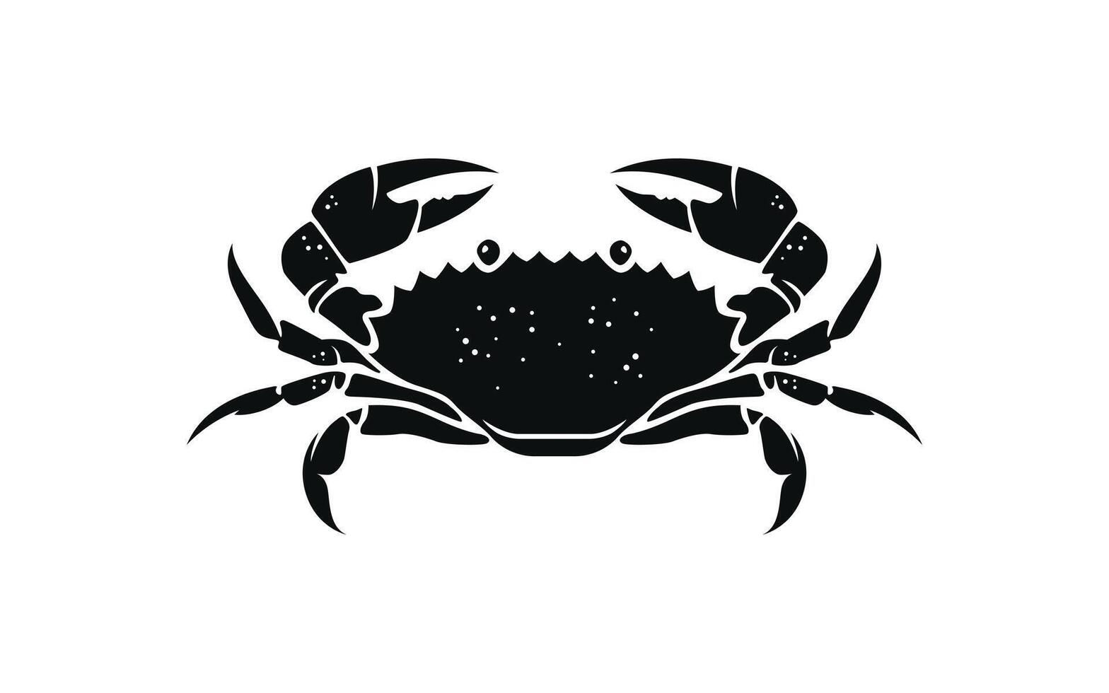 Silhouette of a Crab vector