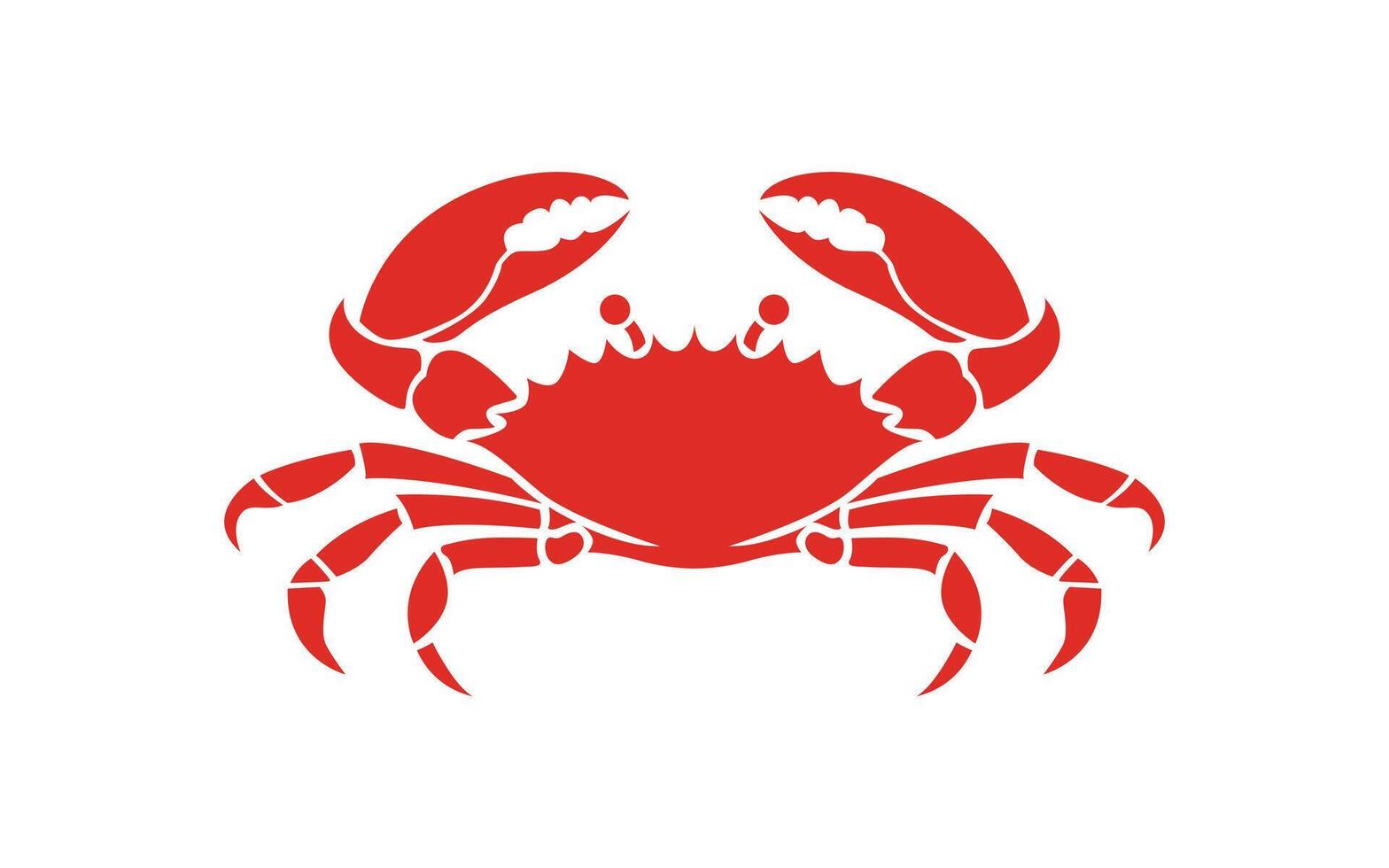 Illustration of a Red Crab vector