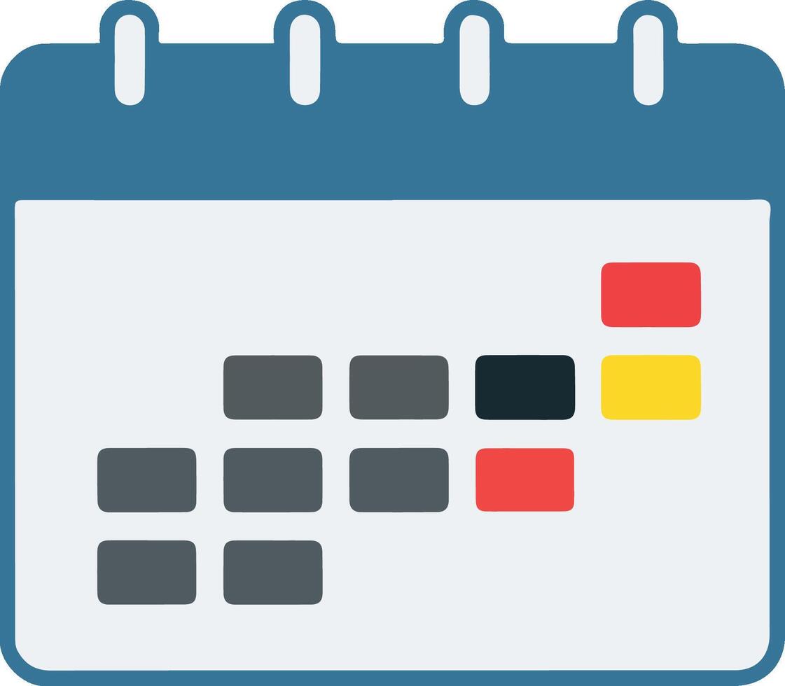 A calendar icon with a calendar on it vector