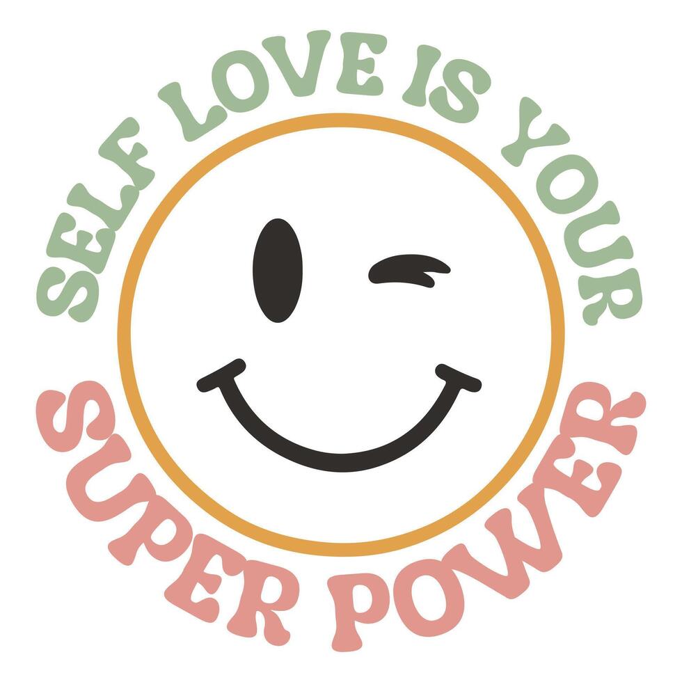 self love is your super power - Boho Mental Health t-shirt , Retro Boho Selfcare illustration, Boho Floral Health Care Quotes,Positive Boho sayings vector