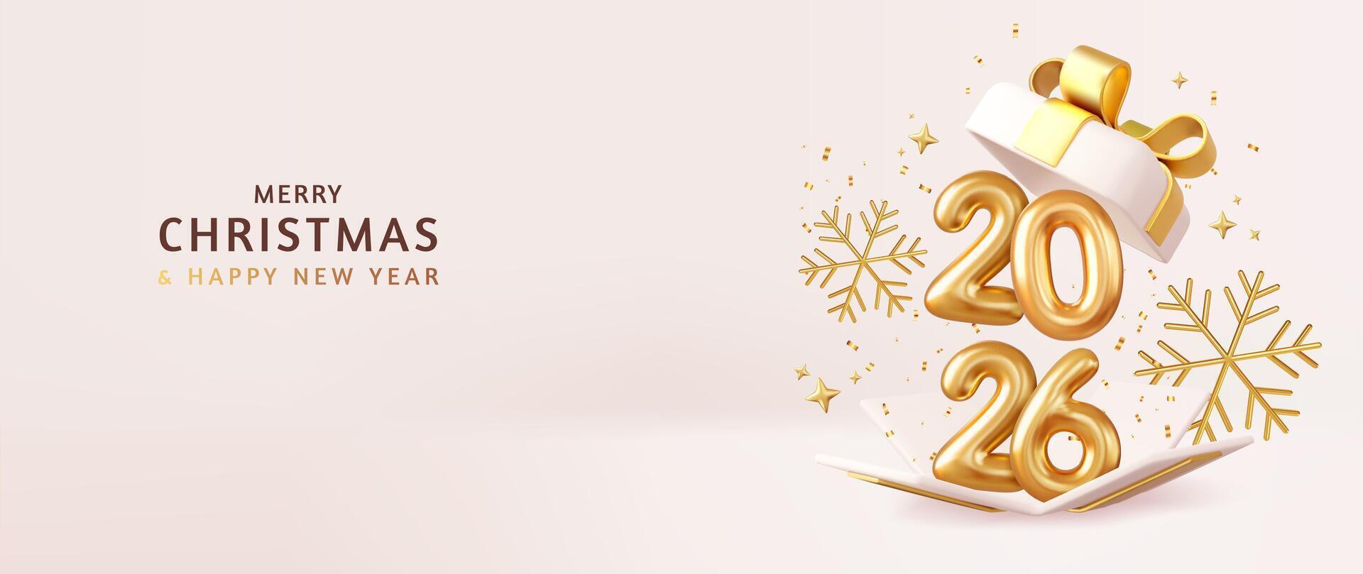 Christmas 2026 celebration image vector