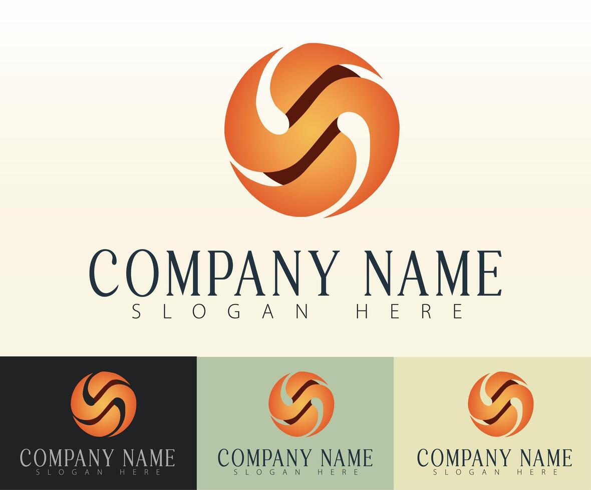 A minimalist yet impactful sphere-themed logo. vector