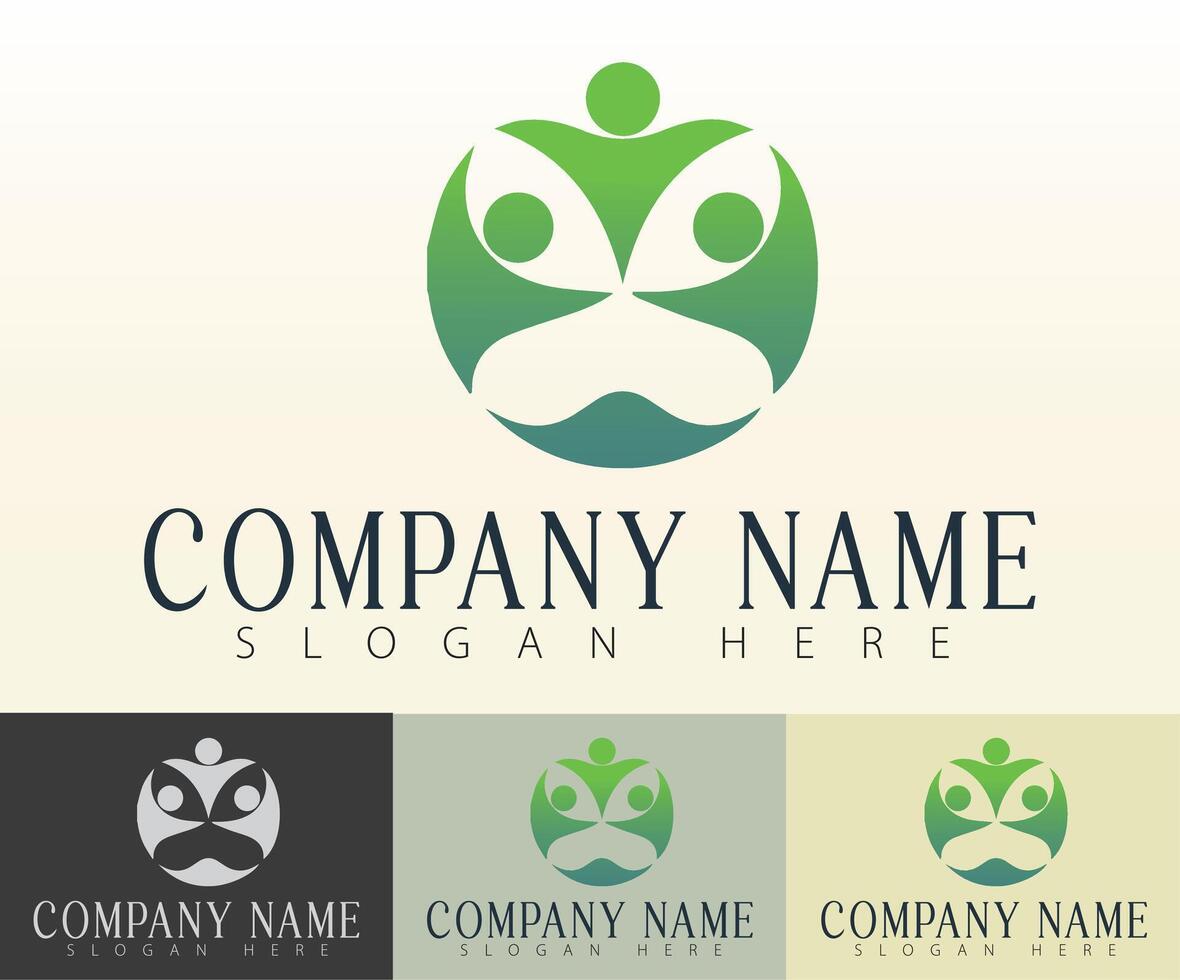 A unified logo solution for business branding. vector