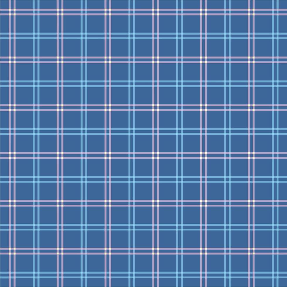 blue plaid fabric texture vector