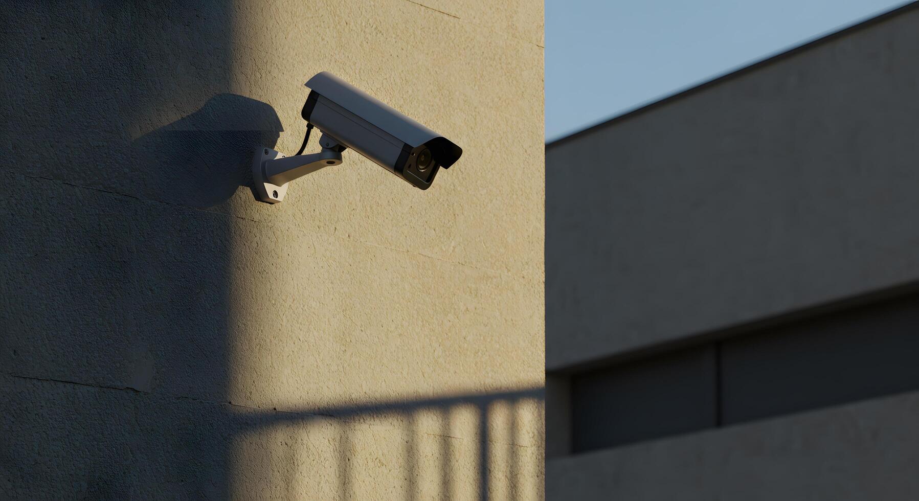 cctv camera on wall photo