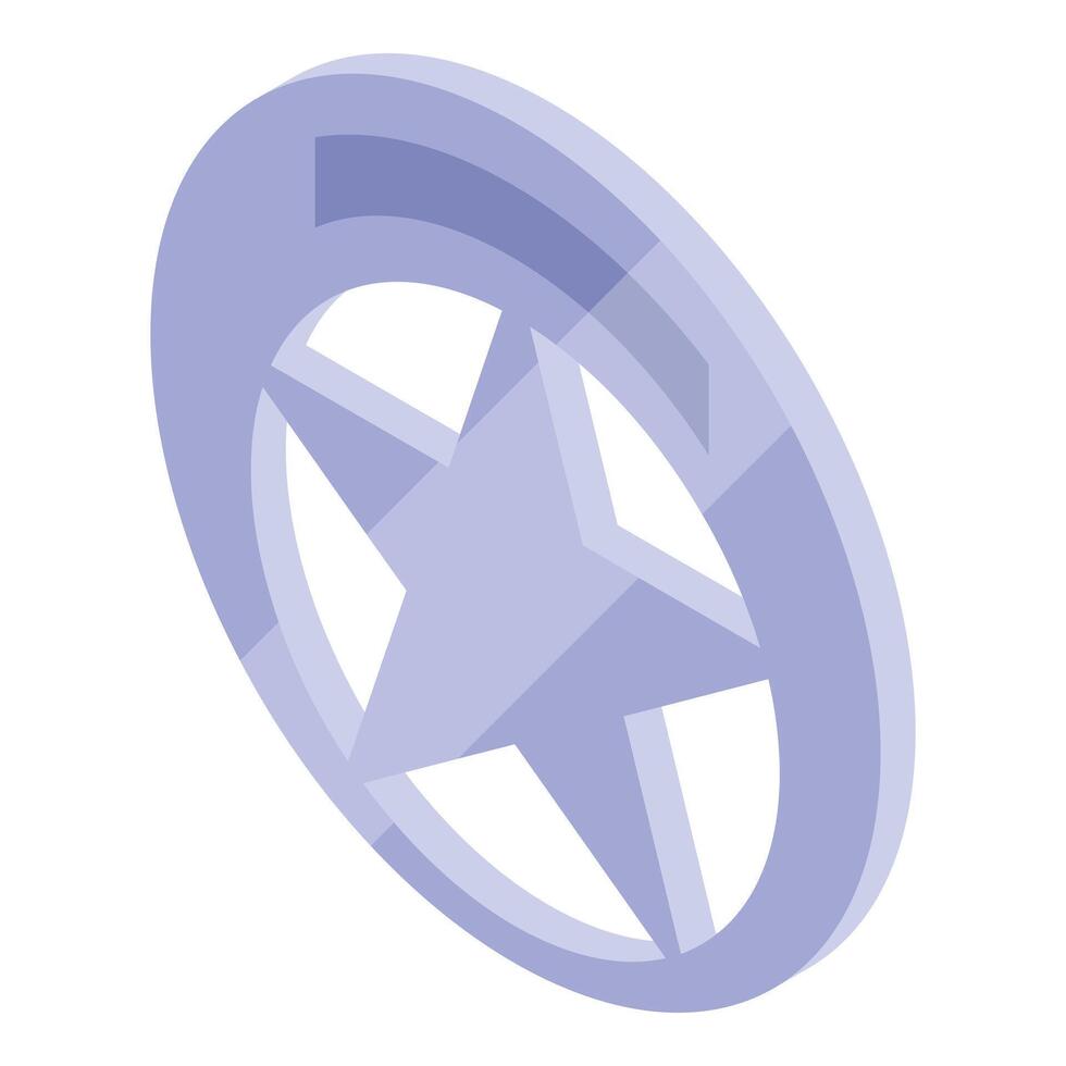 Sheriff star badge symbol representing law enforcement and authority vector