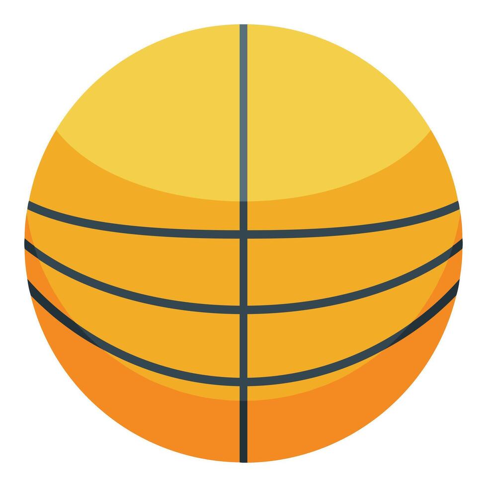 Classic orange basketball ball ready for the match vector