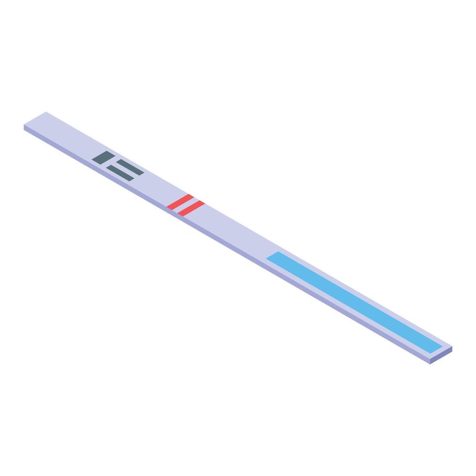 Express pregnancy test showing positive result on white background vector