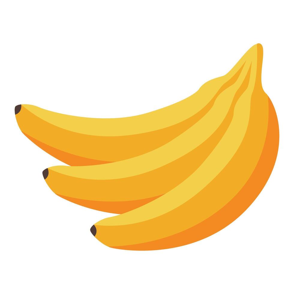 Bunch of bananas creating a vibrant tropical display vector