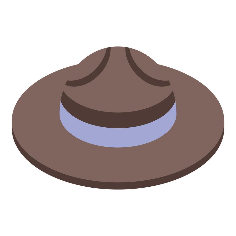 Canadian mountie hat with blue band showing respect and authority vector