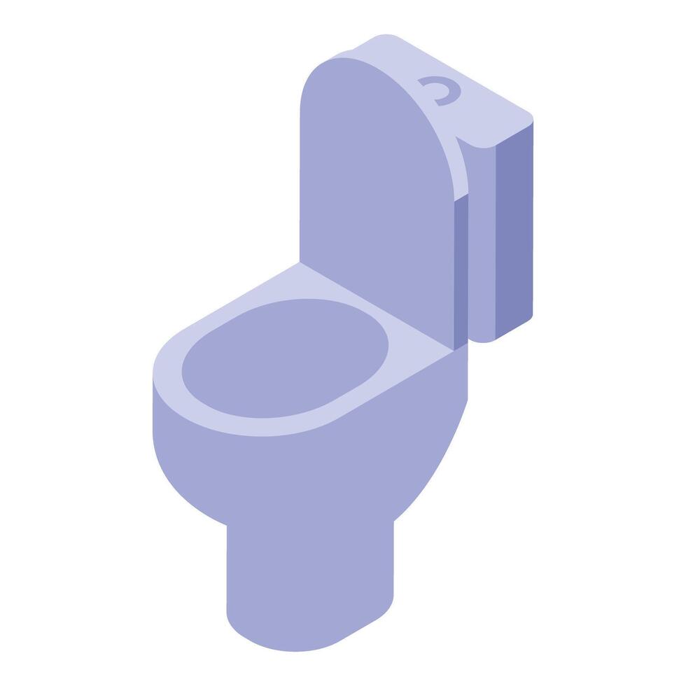 Modern toilet bowl presenting comfort and hygiene in bathroom setting vector