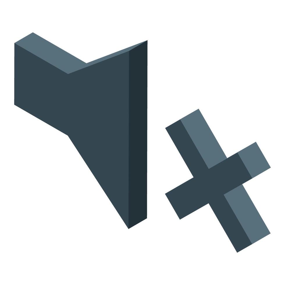 Volume increase icon showing louder sound and raising level vector