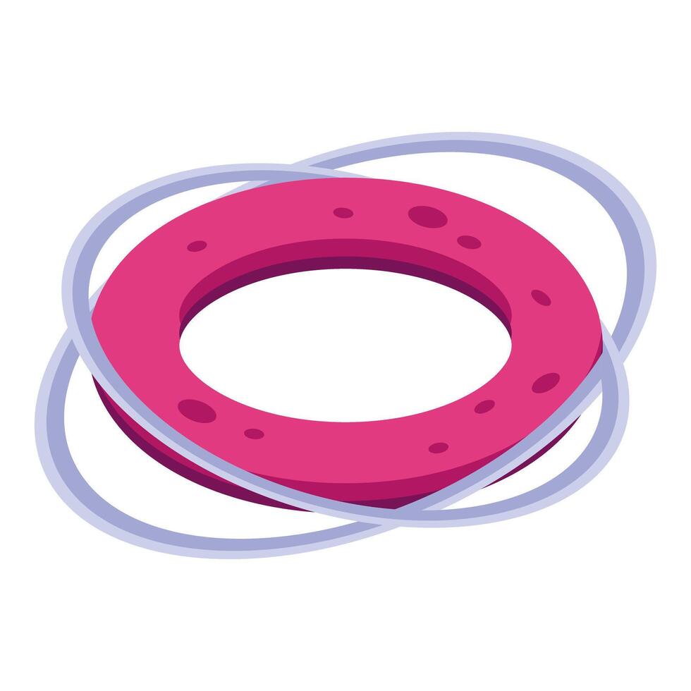 Rotating electromagnetic field generating a toroidal magnetic field in isometric view vector