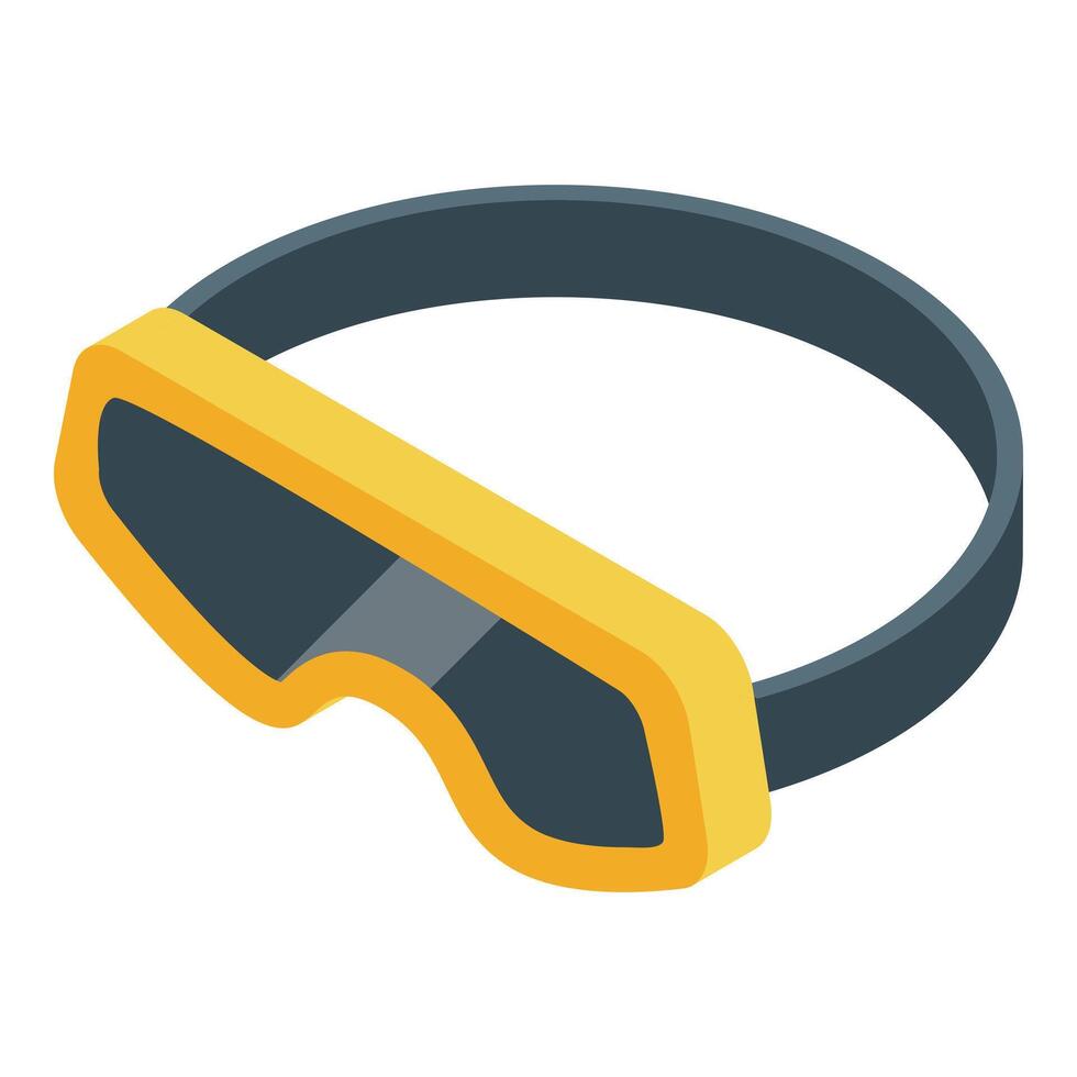 A pair of goggles on a white background vector
