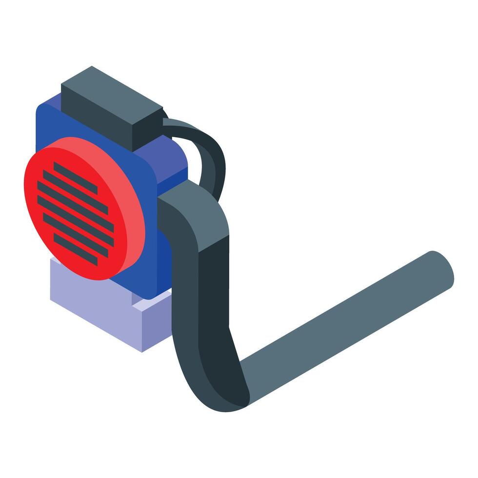Industrial blower generating airflow for ventilation and cooling systems vector