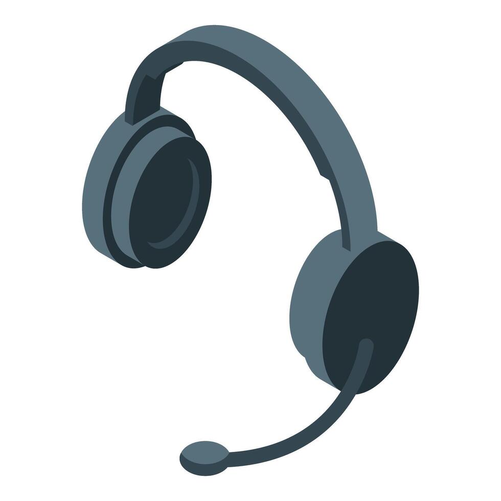 Gamer headset connecting players in online gaming tournament vector