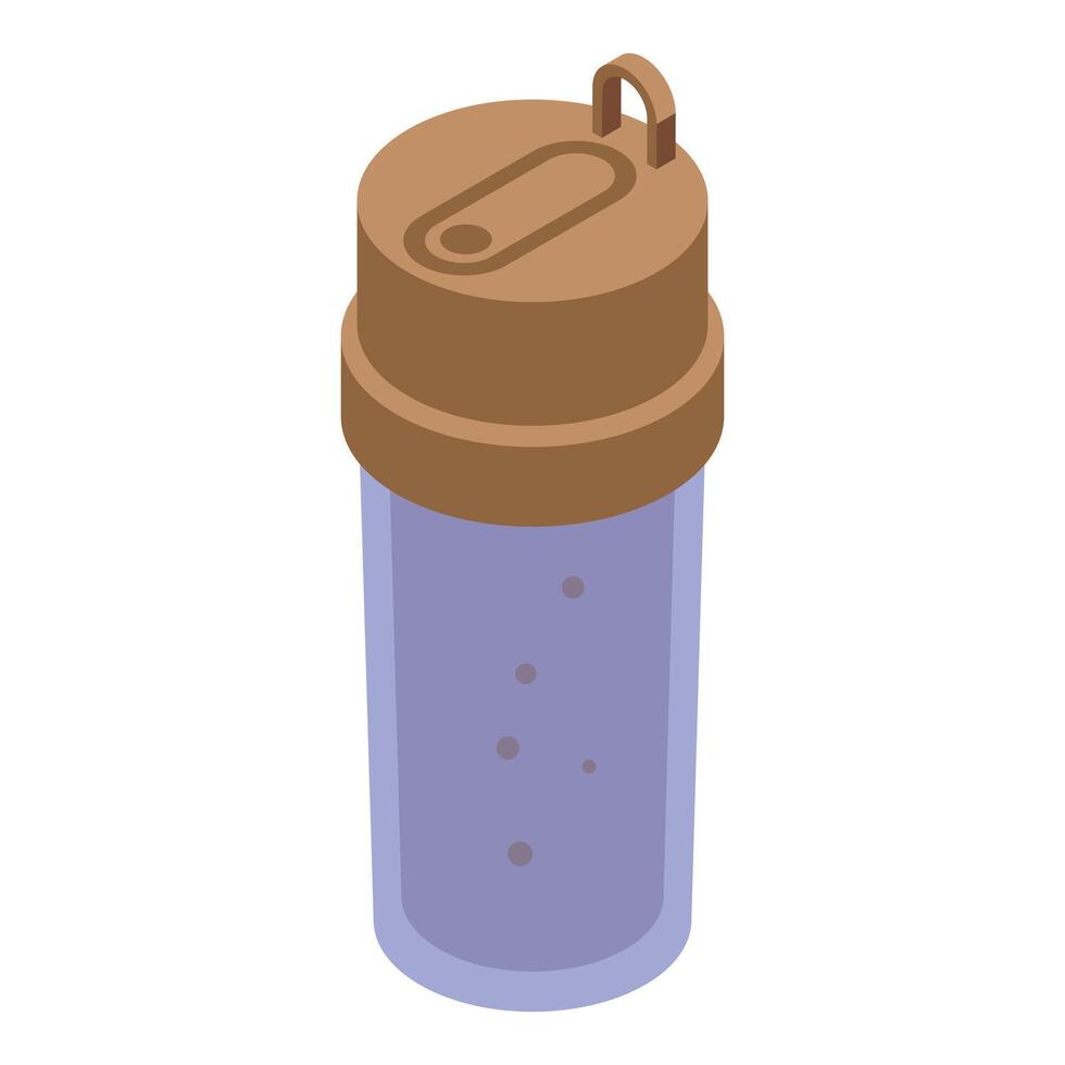 Reusable coffee cup keeping beverage warm for sustainable lifestyle vector