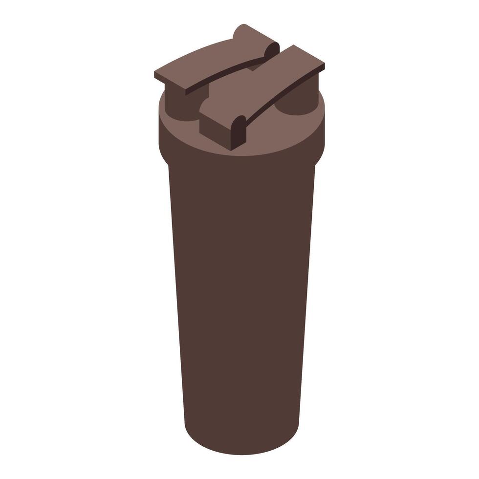 Brown water filter cartridge replacing an old one for clean drinking water vector