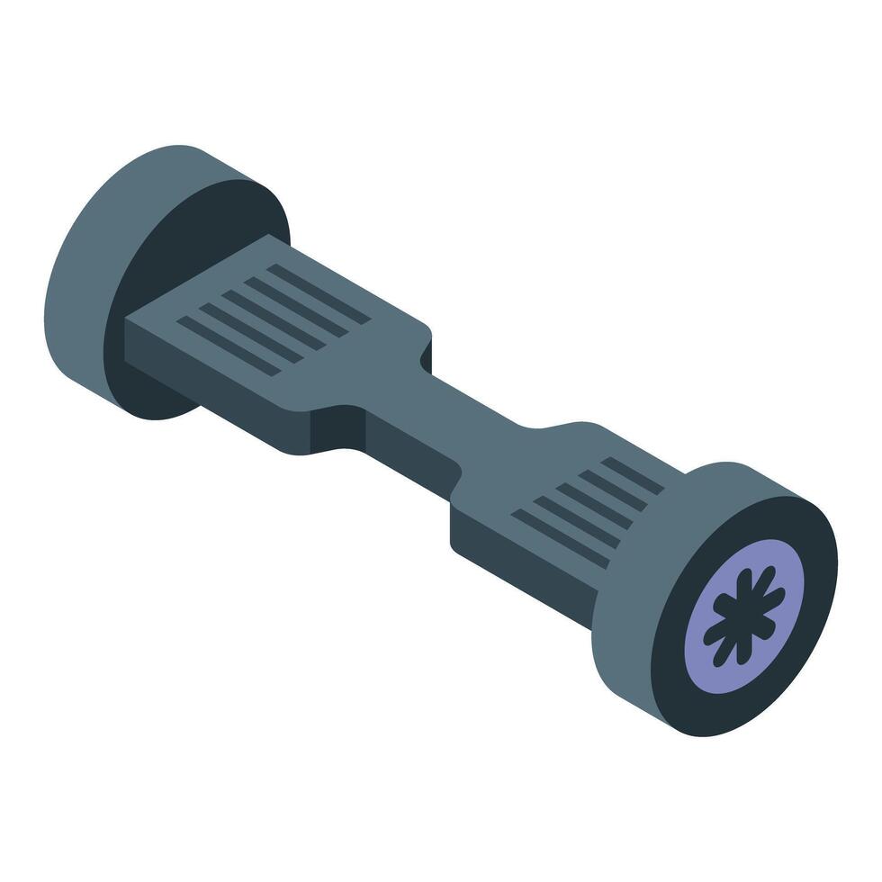 Modern gyro scooter balancing electric transport icon vector