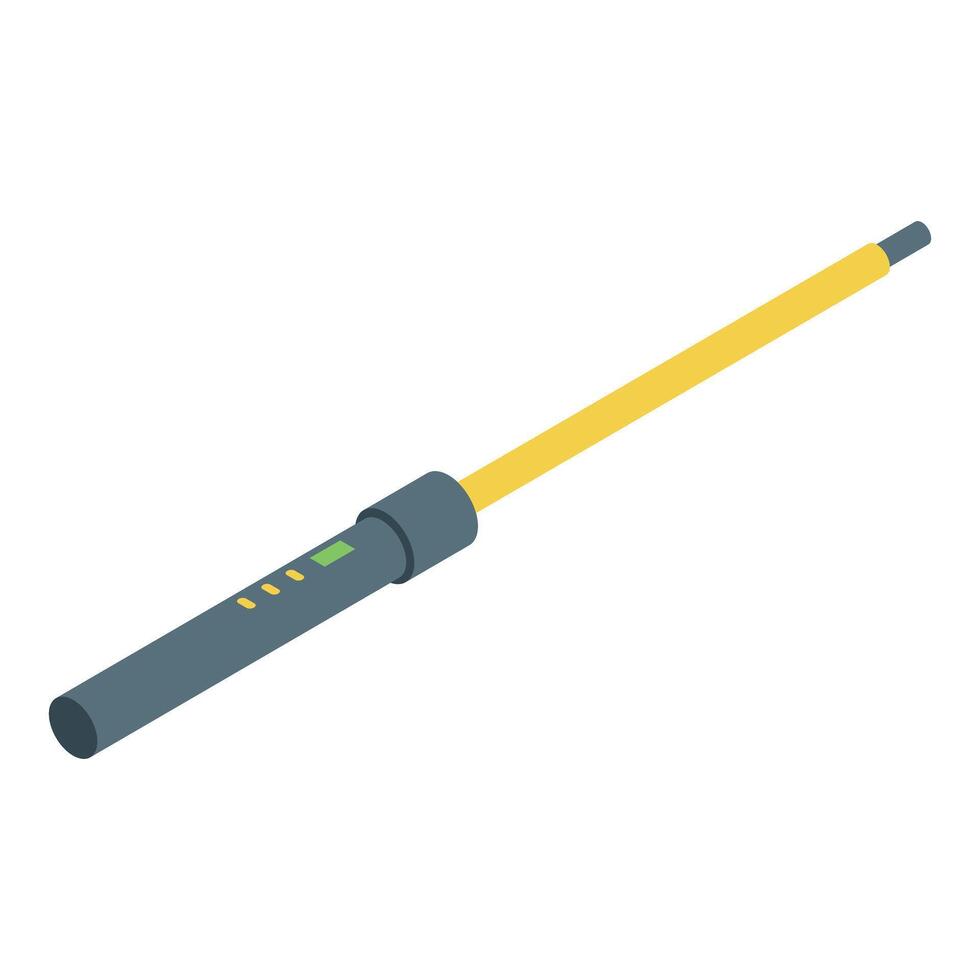 Hair styling tool creating elegant hairstyles with modern technology vector