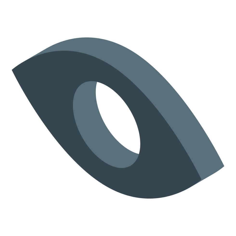 Stylized eye symbol observing, watching, or surveillance concept vector