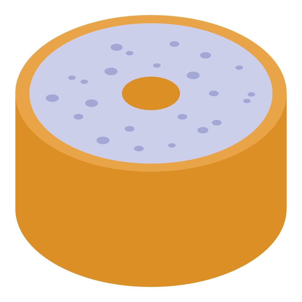 Blueberry cake with filling representing bakery products vector