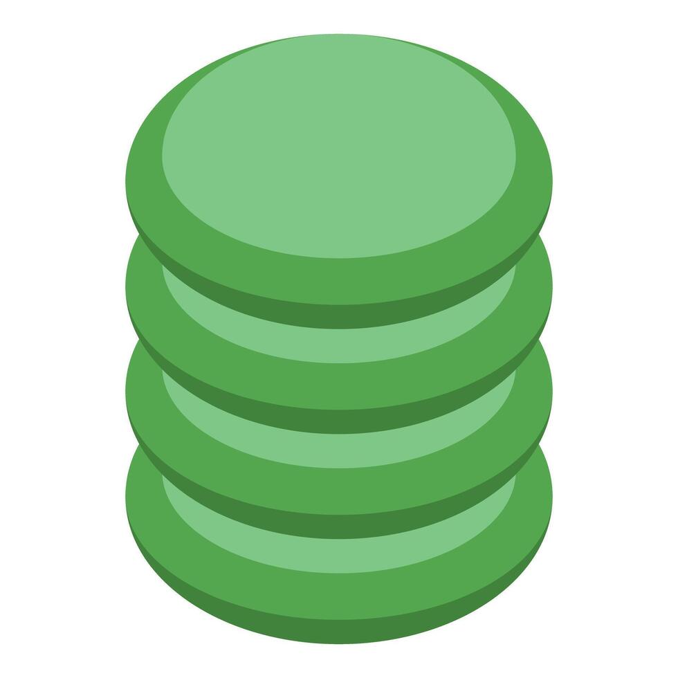 verde redondo base de datos almacenamiento información en servidor vector