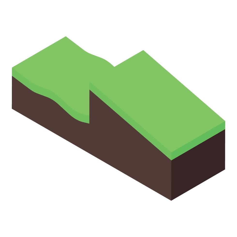 Ground cross section showing surface and underground layers vector