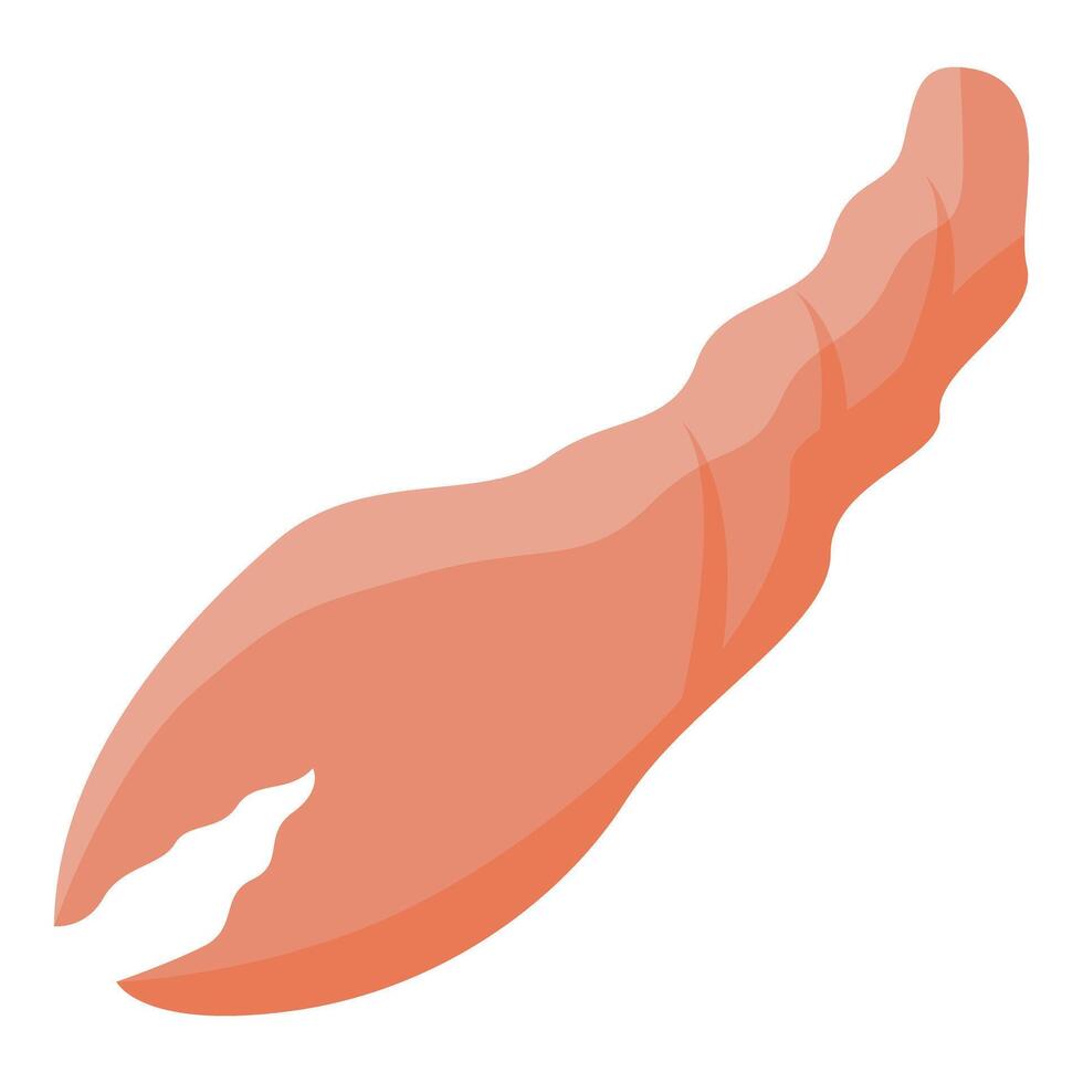 Cooked lobster claw presenting delicious seafood delicacy vector