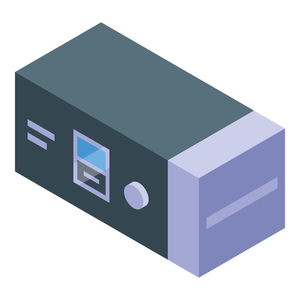 Modern power bank charging electronic devices isometric view vector