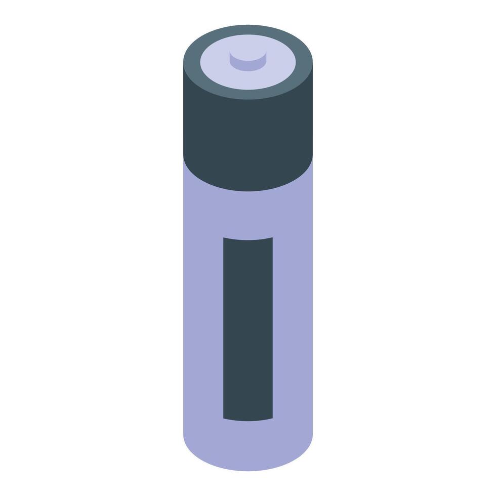 A purple battery on a white background vector