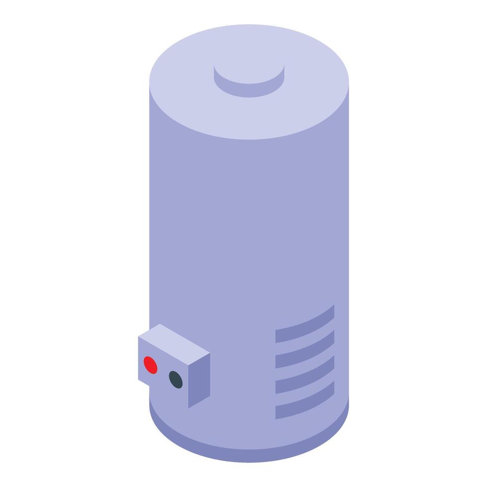 Home water heater providing hot water for household needs vector
