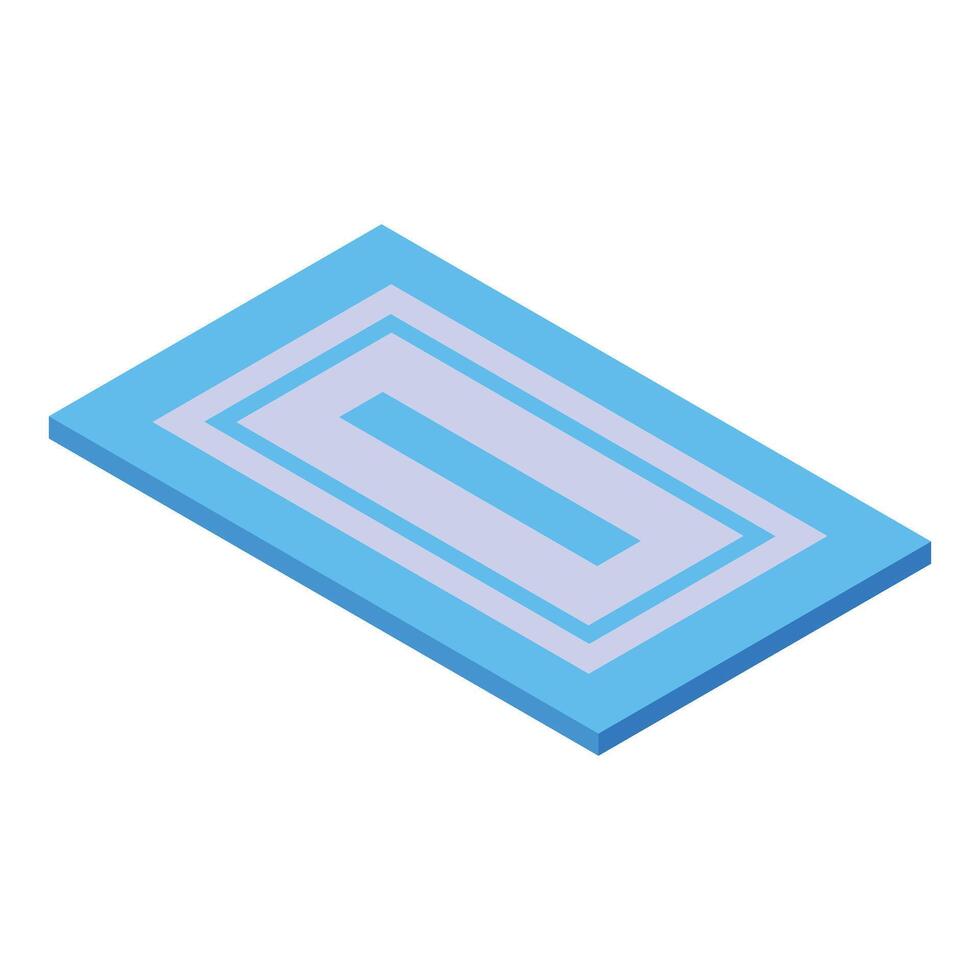 Swimming pool isometric illustration representing summer vacation and healthy lifestyle vector