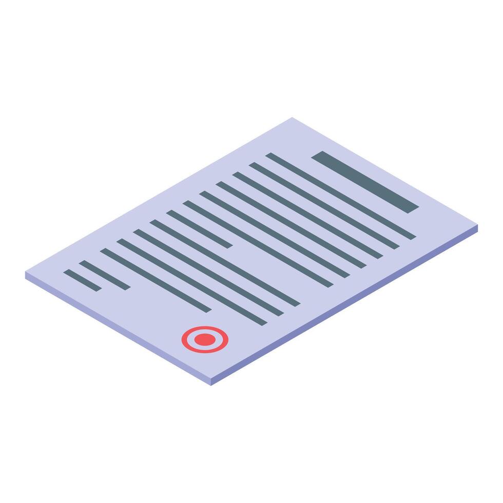 Electronic signature putting on document representing online contract signing vector