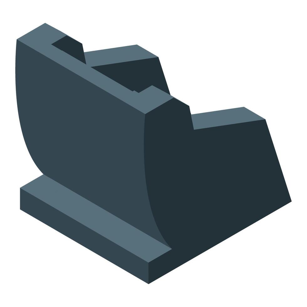 Mining equipment showing extractor machine for minerals vector