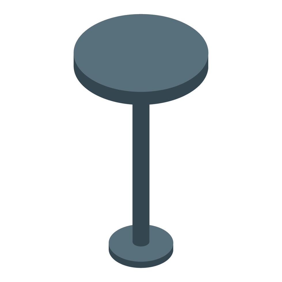 A table with a stool on top vector