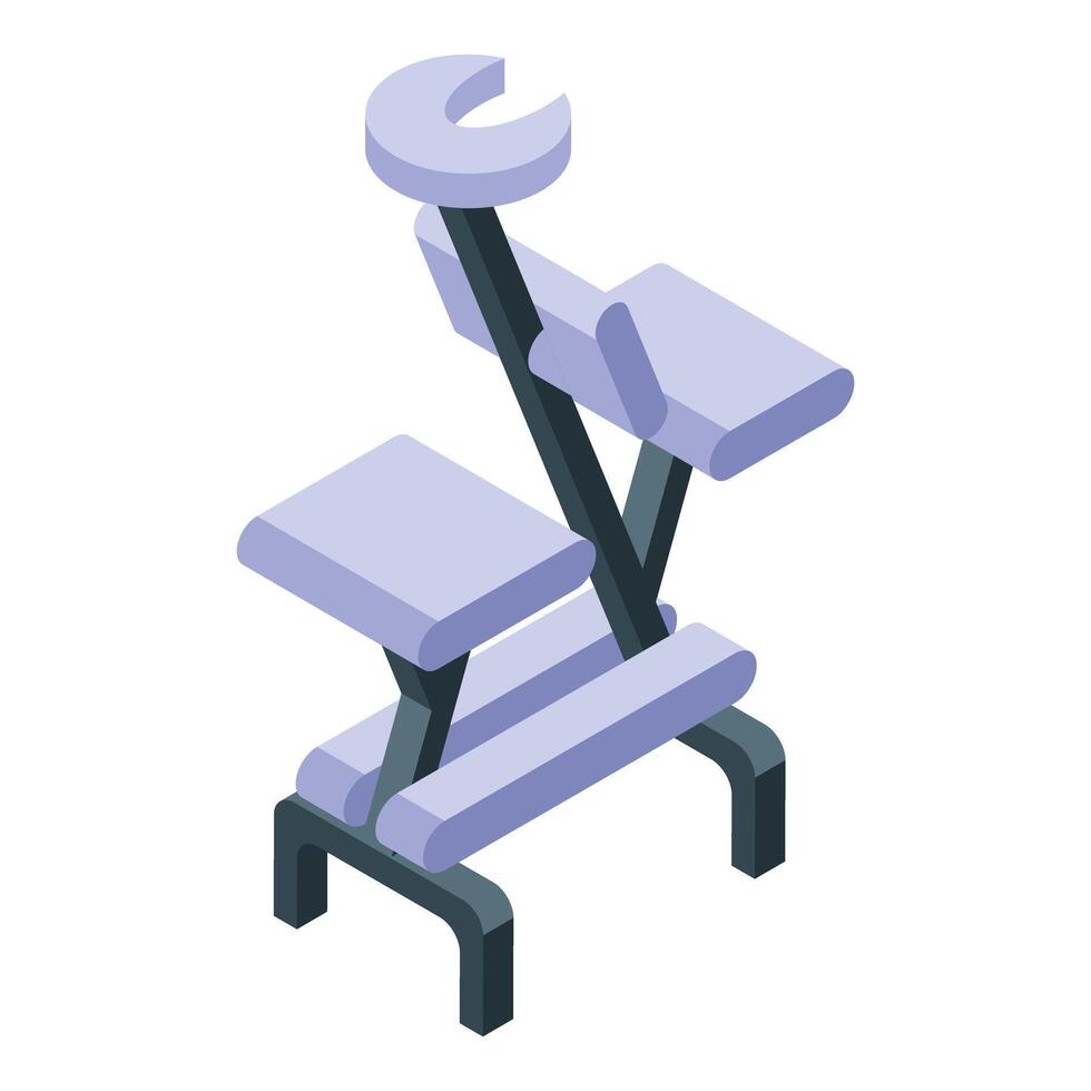 Kneeling chair promoting back health and correct posture vector