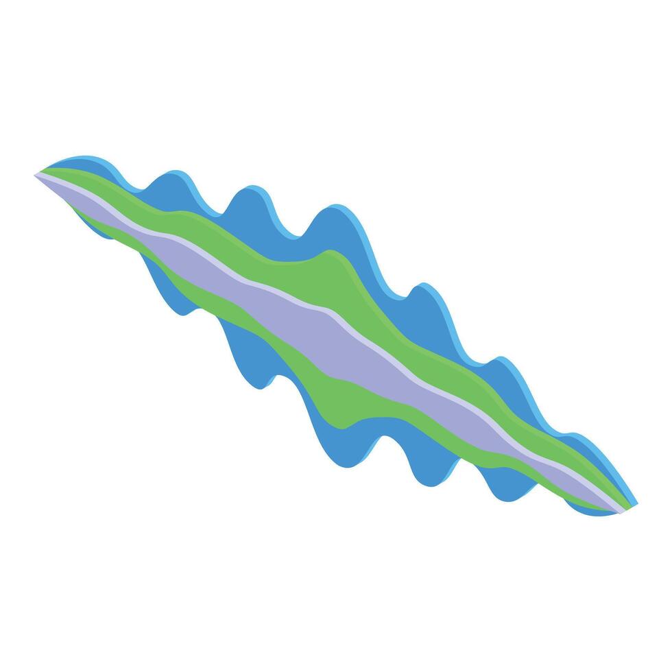 Colorful wavy stripes creating dynamic visual flow vector
