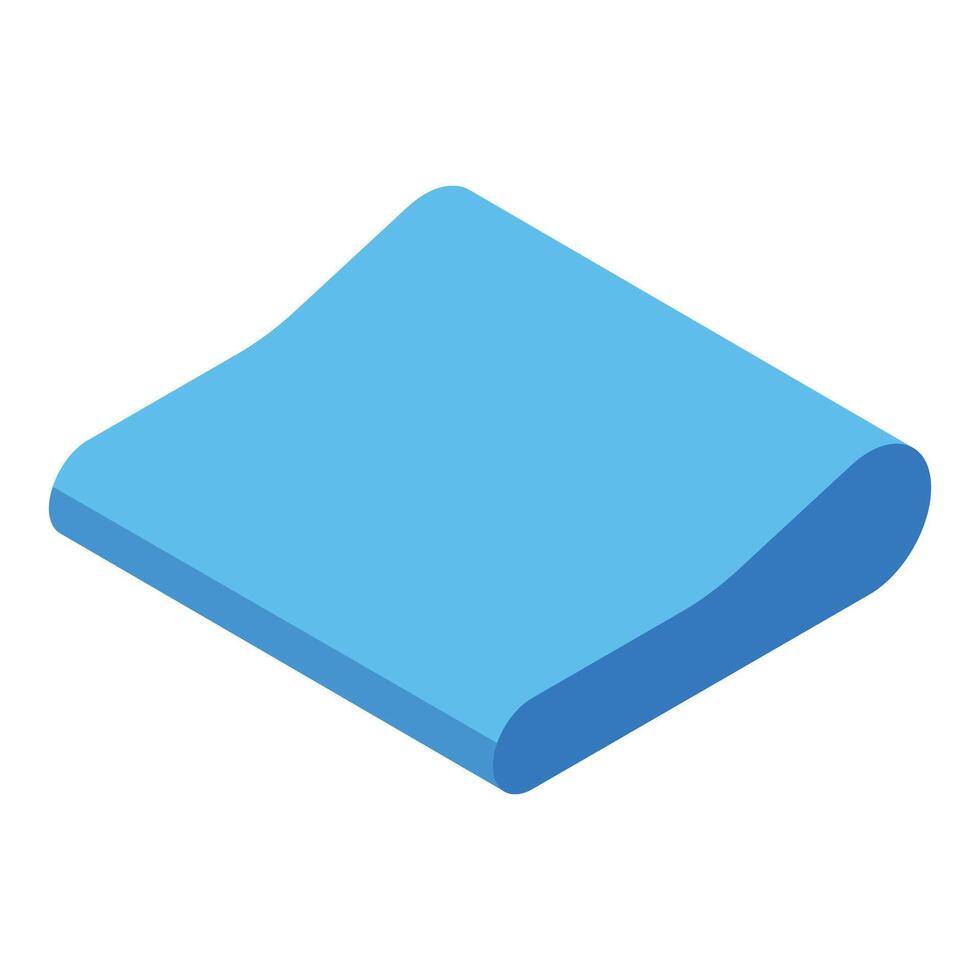 Orthopedic pillow providing comfortable support for restful sleep vector