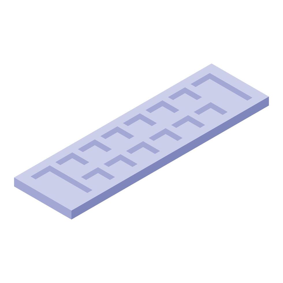 Modern remote control with minimalist design isometric projection vector