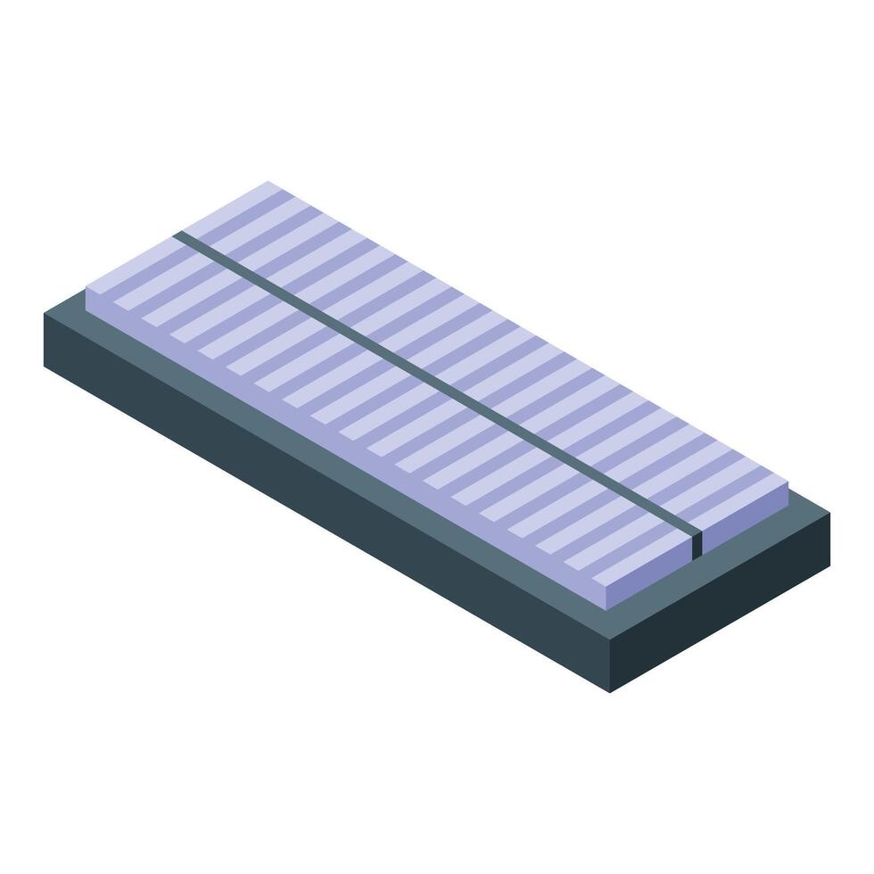 Car cabin air filter purifying the air conditioning system vector