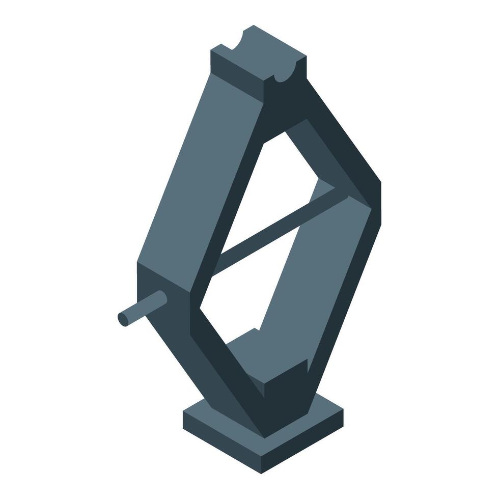 Car jack stands ready for changing a tire vector