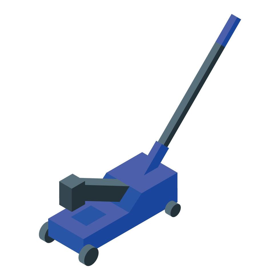 A blue tool with a handle on it vector