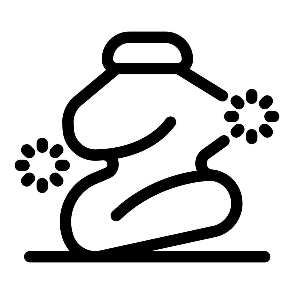 Detergent bottle releasing fresh scent for laundry and cleaning vector